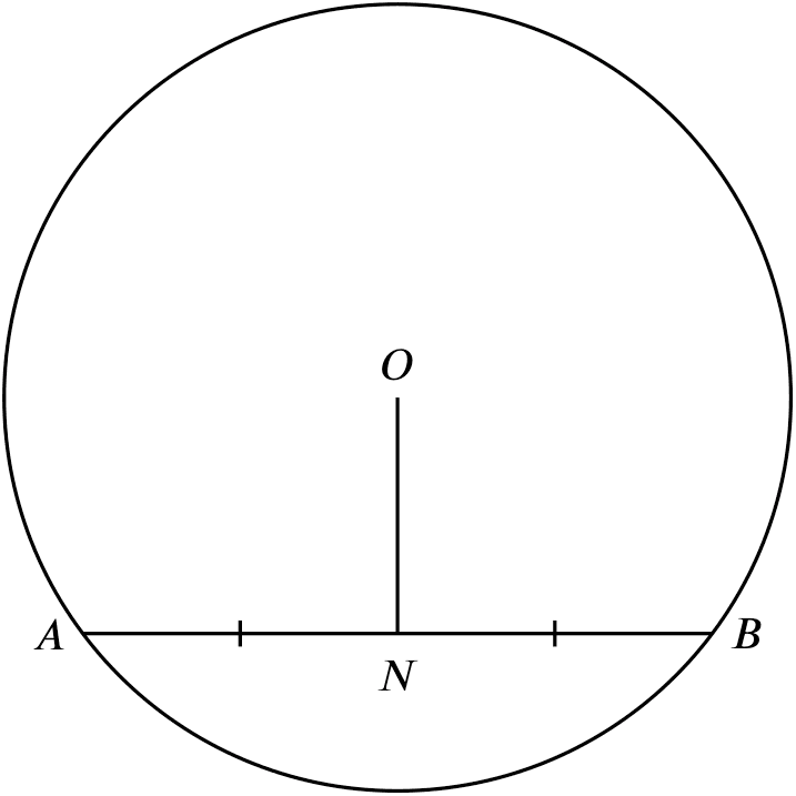 line joining centre to mid-pt. of chord $\perp$ chord