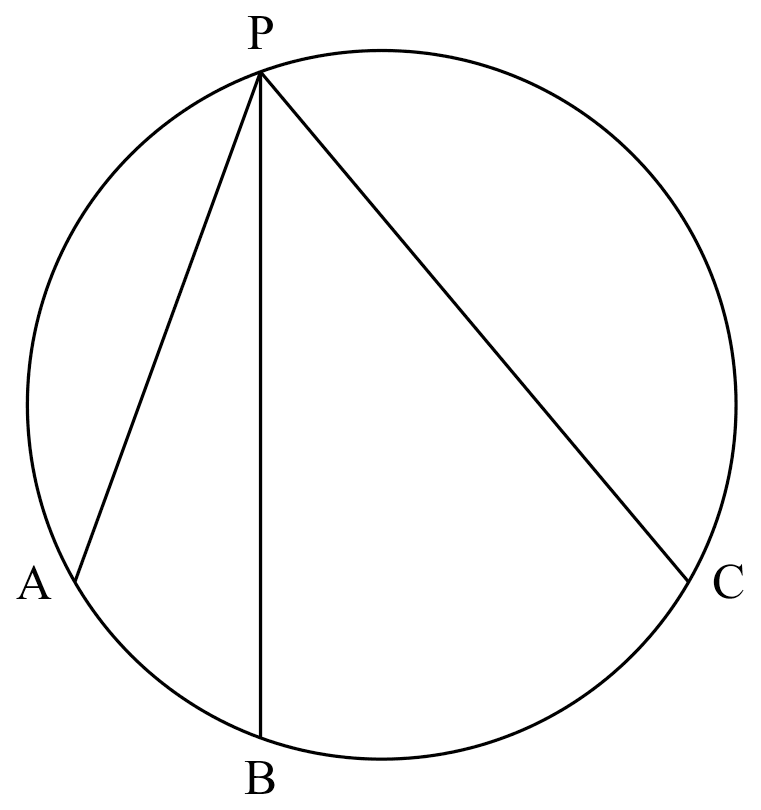 arcs proportional to $\angle$s at circumference